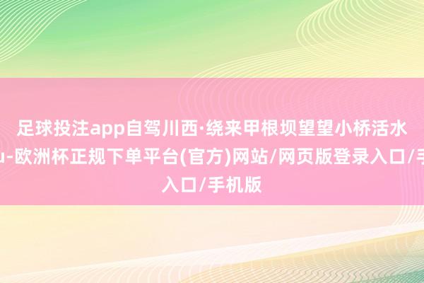 足球投注app自驾川西·绕来甲根坝望望小桥活水🪵-欧洲杯正规下单平台(官方)网站/网页版登录入口/手机版