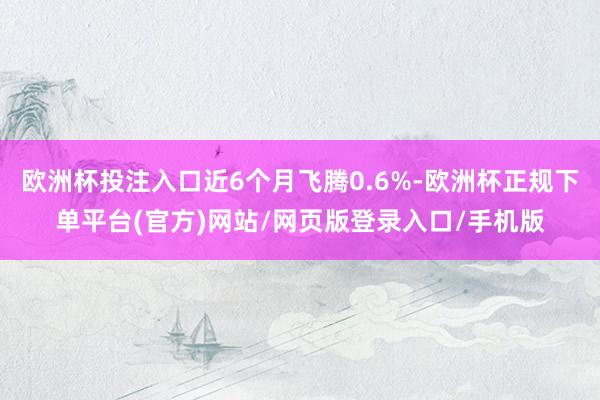 欧洲杯投注入口近6个月飞腾0.6%-欧洲杯正规下单平台(官方)网站/网页版登录入口/手机版