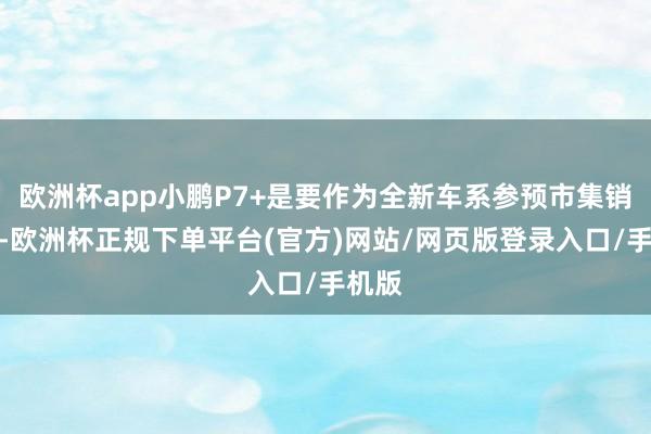 欧洲杯app小鹏P7+是要作为全新车系参预市集销售的-欧洲杯正规下单平台(官方)网站/网页版登录入口/手机版